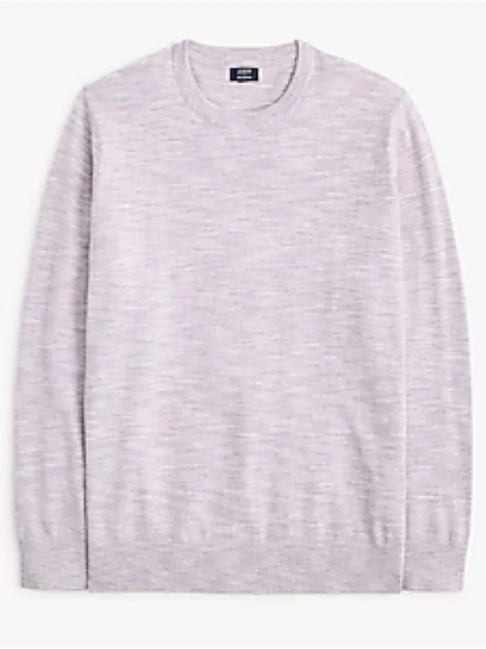 NWT J.Crew Men's Cotton Beach Sweater Size L Lilac Striped Crewneck Knit NEW